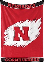 ShopInstaPets Nebraska Cornhuskers Plush Dog Blanket, 50 x 60-in