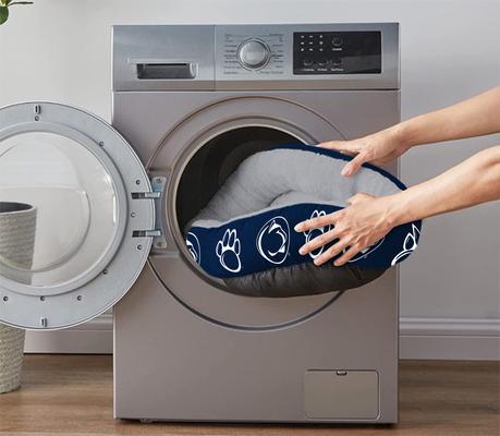 Show full view: ShopInstaPets Penn State Nittany Lions Donut Plush Dog Bed slide 5 of 5