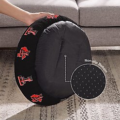 ShopInstaPets Texas Tech Red Raiders Donut Plush Dog Bed, Large slide 2 of 4