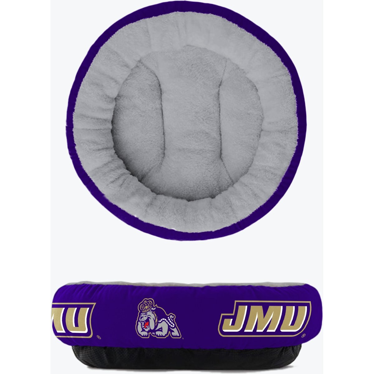 ShopInstaPets James Madison Dukes Donut Plush Dog Bed, X-Large