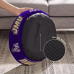 ShopInstaPets James Madison Dukes Donut Plush Dog Bed slide 2 of 4