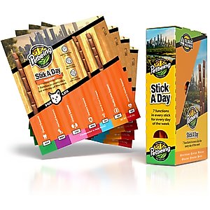 PetBeing Stick a Day 7-in-1 Daily Chicken Chew Supplement for Cats, 28 count