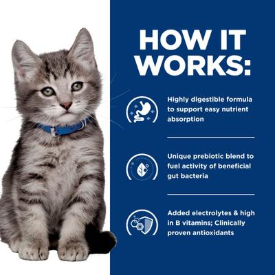Show full view: Hill's Prescription Diet i/d Digestive Care Chicken Flavor Dry Kitten Food, 4-lb bag slide 7 of 11