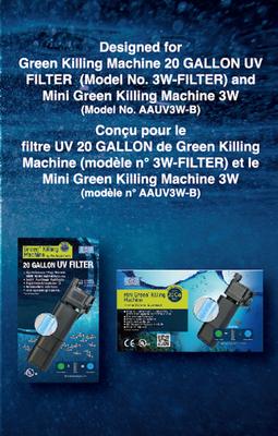 Show full view: AA Aquarium GKM 20Ga UV Filter Replacement Cartridges & Filter Sponge slide 4 of 4