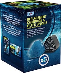 AA Aquarium GKM 20Ga UV Filter Replacement Cartridges & Filter Sponge