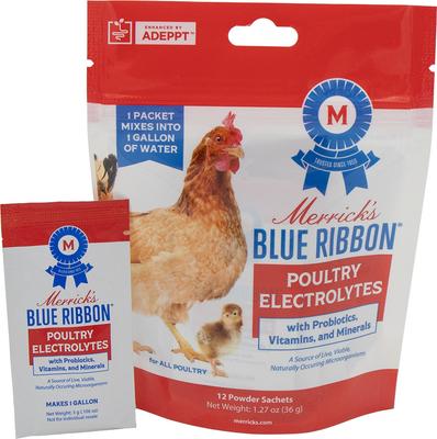 Show full view: Merrick's Blue Ribbon Poultry Electrolytes Chicken Supplement, 1.27-oz bag slide 3 of 4