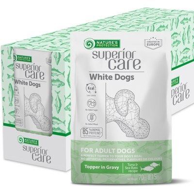 Nature's Protection Nature's Protection Superior Care Tuna & Sea Bass Wet Dog Food Topper, 2.46-oz pouch, case of 24