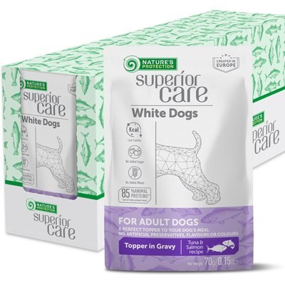Nature's Protection Nature's Protection Superior Care Tuna & Salmon Wet Dog Food Topper, 2.46-oz pouch, case of 24