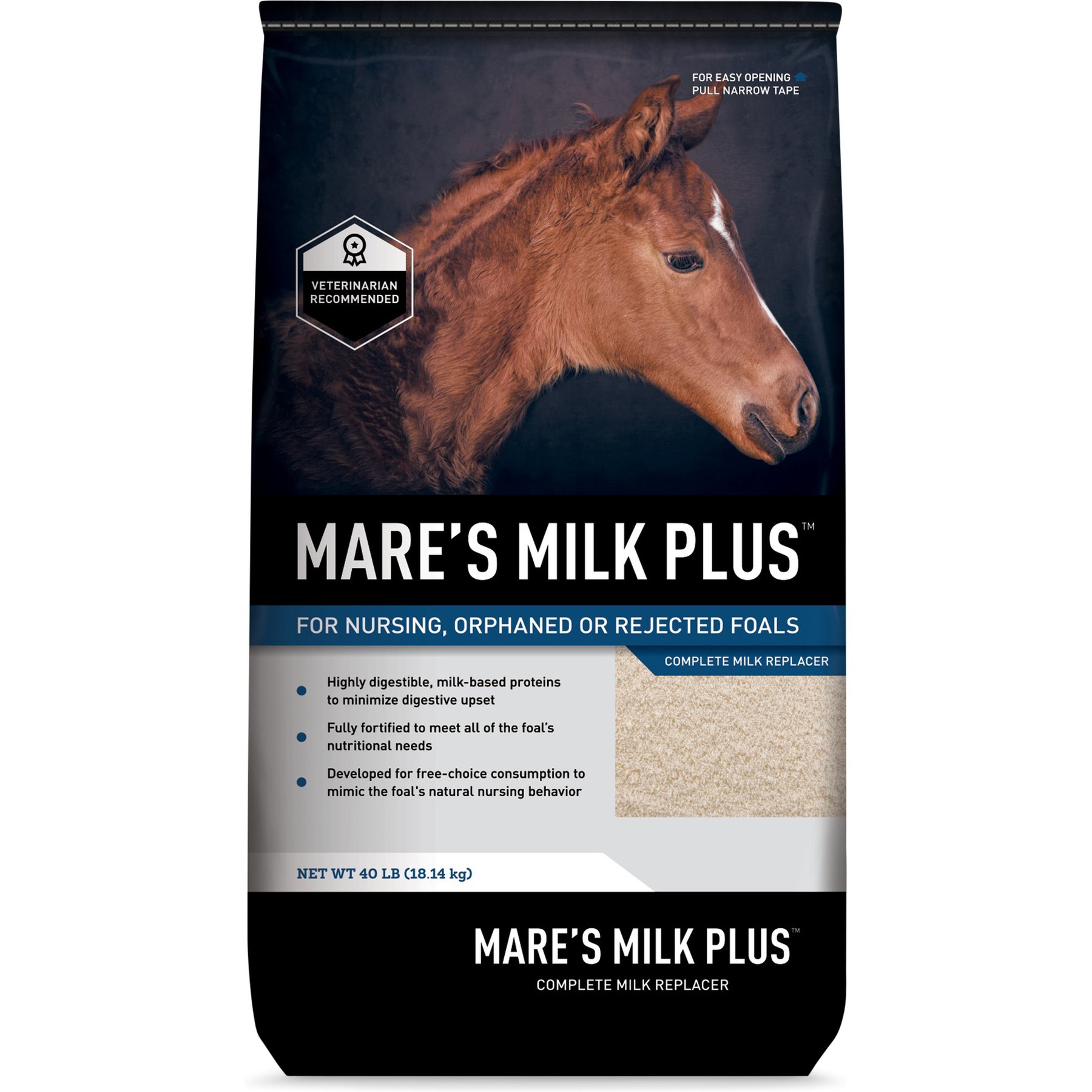 Buckeye Nutrition Mare's Milk Plus Powdered Horse Milk Replacer, 40-lb bag