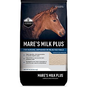 Buckeye Nutrition Mare's Milk Plus Milk Replacer Powder Horse Supplement, 40-lb bag
