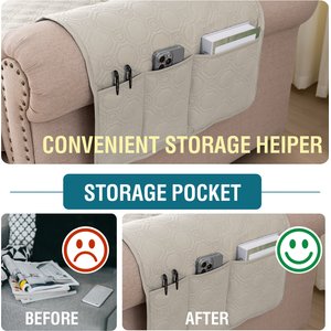 H.VERSAILTEX Waterproof Non-Skid Furniture Cover, French Oak, X-Large