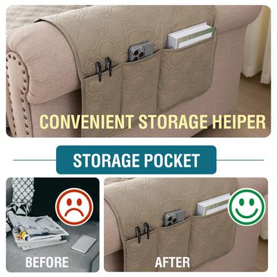 Show full view: H.VERSAILTEX Waterproof Non-Skid Furniture Cover, Taupe, Small slide 6 of 10