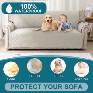 H.VERSAILTEX Waterproof Non-Skid Furniture Cover, French Oak, X-Large