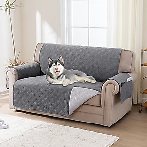 H.VERSAILTEX Waterproof Non-Skid Furniture Cover, Grey, Medium