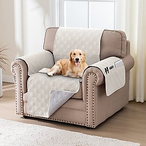 H.VERSAILTEX Waterproof Non-Skid Furniture Cover, Beige, Small