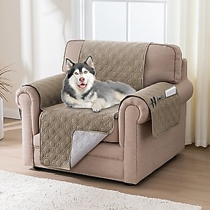 H.VERSAILTEX Waterproof Non-Skid Furniture Cover, Taupe, Small