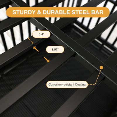 Show full view: RYPetmia Heavy-Duty Industrial Dog Crate, Black, 48-in slide 9 of 10