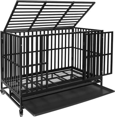 Show full view: RYPetmia Heavy-Duty Industrial Dog Crate, Black, 48-in slide 2 of 10