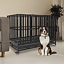 RYPetmia Heavy-Duty Industrial Dog Crate, Black, 48-in