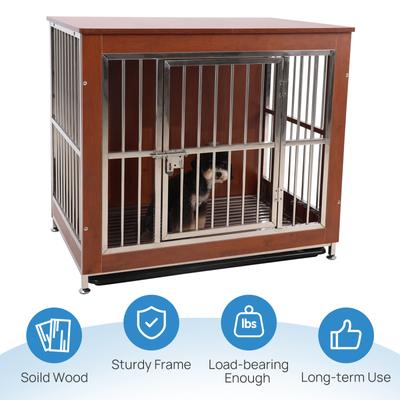 Show full view: RYPetmia Deluxe Dog Crate, Red, 41-in slide 7 of 10