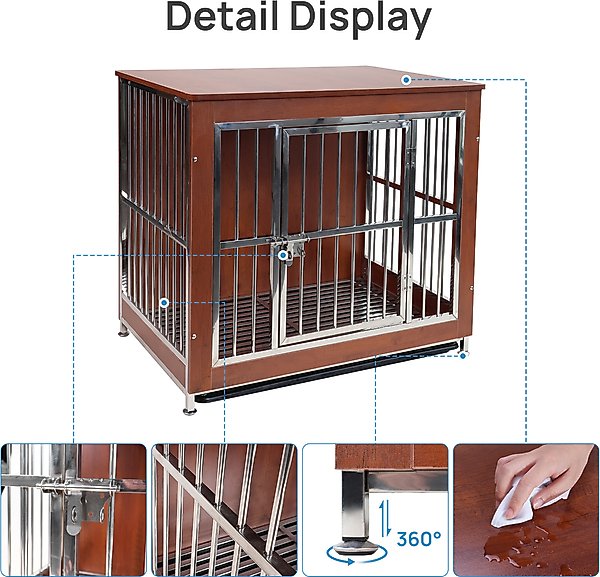 Show full view: RYPetmia Deluxe Dog Crate, Red, 41-in slide 8 of 9