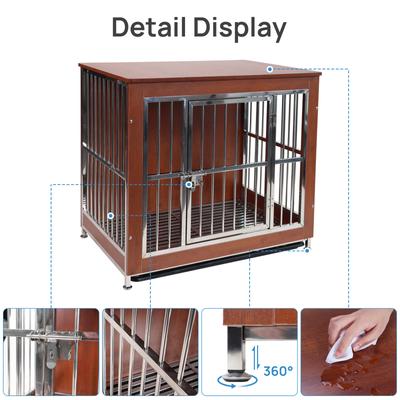 Show full view: RYPetmia Deluxe Dog Crate, Red, 41-in slide 9 of 10