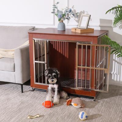 Show full view: RYPetmia Deluxe Dog Crate, Red, 41-in slide 6 of 10
