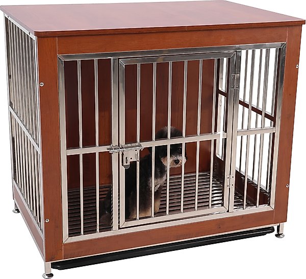 Show full view: RYPetmia Deluxe Dog Crate, Red, 41-in slide 4 of 9