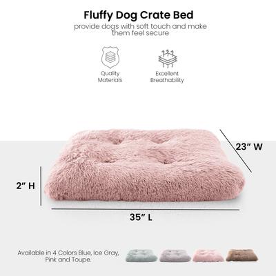 Show full view: Details Tufted Design Calming Blanket/Mat for Cats & Dogs, Pink, Large slide 5 of 7