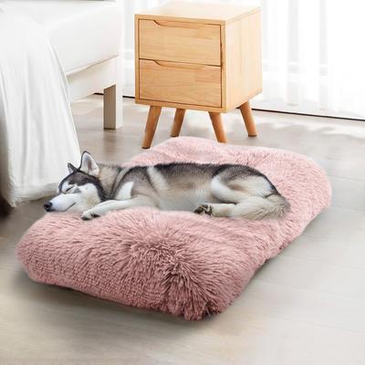 Show full view: Details Tufted Design Calming Blanket/Mat for Cats & Dogs, Pink, Large slide 2 of 7