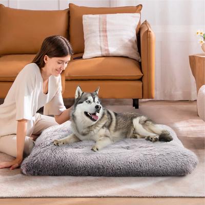 Show full view: Details Tufted Design Calming Blanket/Mat for Cats & Dogs, Ice Gray, Large slide 3 of 7