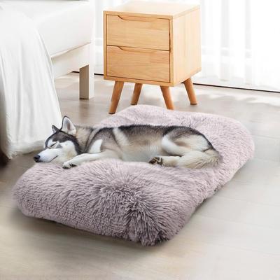 Show full view: Details Tufted Design Calming Blanket/Mat for Cats & Dogs, Ice Gray, Large slide 2 of 7