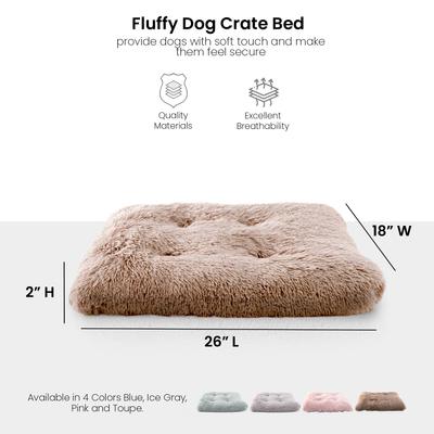 Show full view: Details Tufted Design Calming Blanket/Mat for Cats & Dogs, Taupe, Medium slide 5 of 7