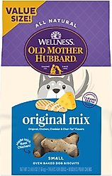 Old Mother Hubbard by Wellness Classic Original Mix Natural Small Oven-Baked Biscuits Dog Treats, 3.5-lb bag