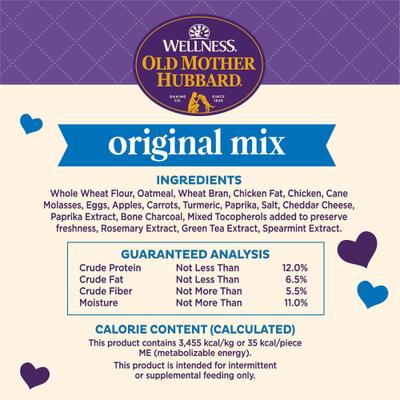 Show full view: Old Mother Hubbard by Wellness Classic Original Mix Natural Small Oven-Baked Biscuits Dog Treats, 20-oz bag slide 8 of 11
