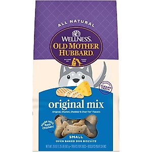 Old Mother Hubbard by Wellness Classic Original Mix Natural Small Oven-Baked Biscuits Dog Treats, 20-oz bag