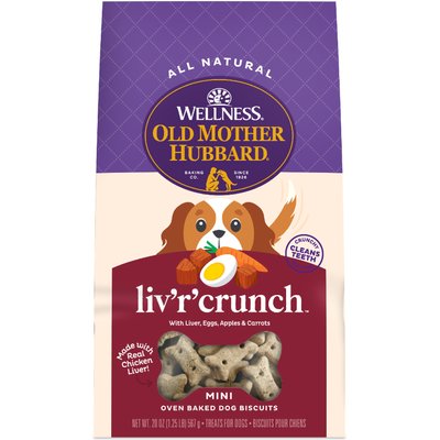 Old Mother Hubbard Old Mother Hubbard Liv'R'Crunch Biscuits Mini Baked Dog Treats, 20-oz