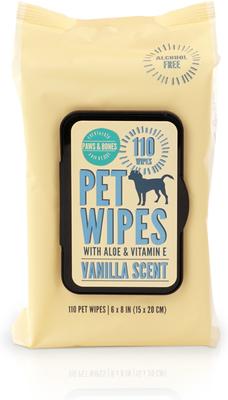 Show full view: Precious Tails Extra Gentle Dog Grooming Wipes, Vanille Scented, 110 count slide 2 of 9