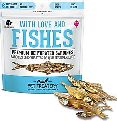 The Granville Island Pet Treatery 'With Love & Fishes Dehydrated Sardine Dog & Cat Treats, 1.76-oz bag