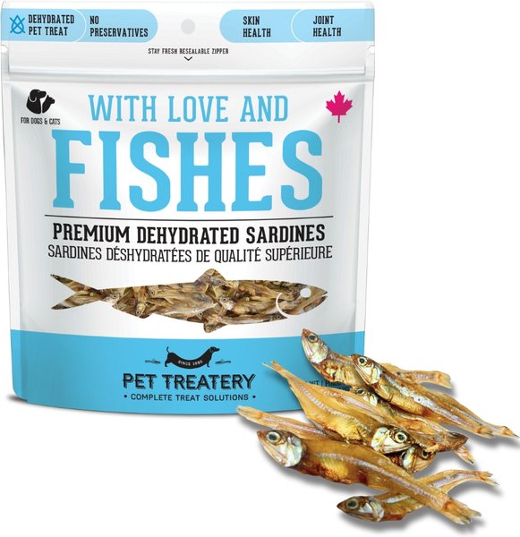 Show full view: The Granville Island Pet Treatery 'All of a Sardine I was Hungry Dehydrated Sardine Dog & Cat Treats, 1.76-oz bag slide 1 of 9