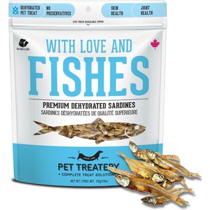 The Granville Island Pet Treatery 'With Love & Fishes Dehydrated Sardine Dog & Cat Treats, 7.41-oz bag