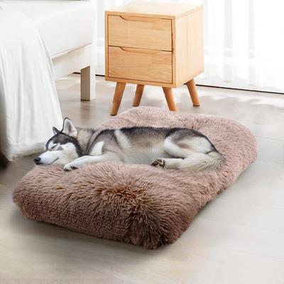 Show full view: Details Tufted Design Calming Blanket/Mat for Cats & Dogs, Taupe, Medium slide 2 of 7