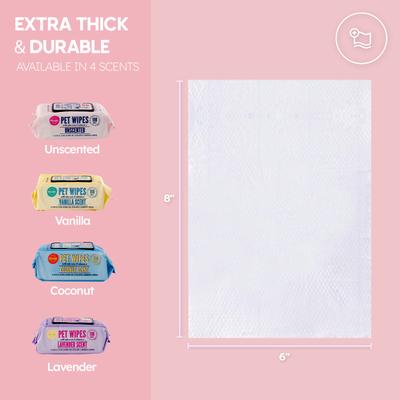 Show full view: Precious Tails Extra Gentle Dog Grooming Wipes, Unscented, 110 count slide 8 of 8