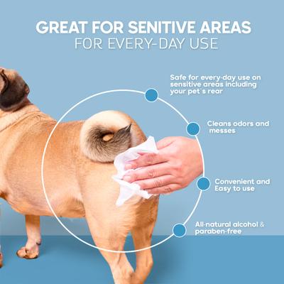 Show full view: Precious Tails Extra Gentle Dog Grooming Wipes, Coconut Scented, 110 count slide 5 of 8