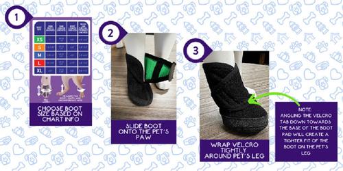 Show full view: Calm Paws Recovery Dog Boot, Medium slide 6 of 8