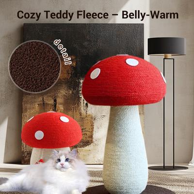 Show full view: Happy & Polly Mushroom Sisal Cat Scratching Post, 2 count slide 6 of 9