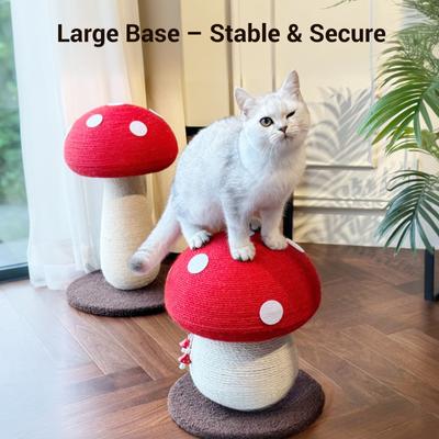 Show full view: Happy & Polly Mushroom Sisal Cat Scratching Post, 2 count slide 4 of 9