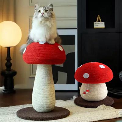 Show full view: Happy & Polly Mushroom Sisal Cat Scratching Post, 2 count slide 2 of 9
