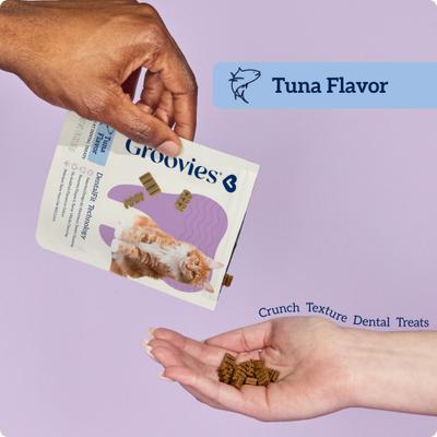 Show full view: Groovies Tuna Flavor Dental Cat Chews, 7.05-oz bag slide 5 of 10