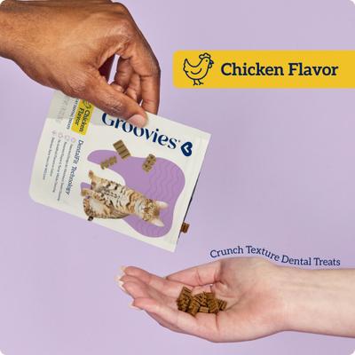 Show full view: Groovies Chicken Flavor Dental Cat Chews, 1.76-oz bag slide 5 of 10